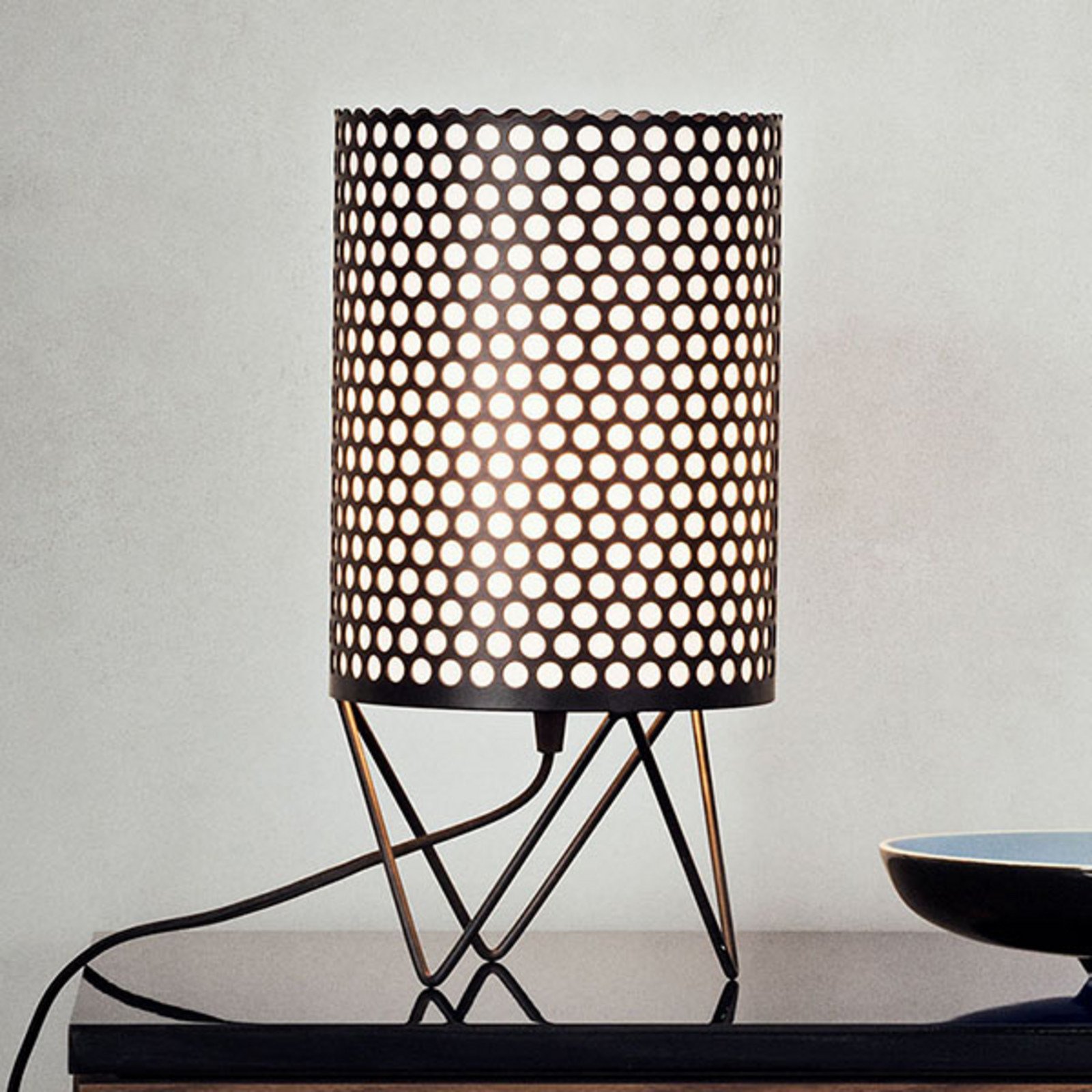 GUBI Pedrera ABC lampă de masă negru - Camera de zi / sufragerie - design - Metal