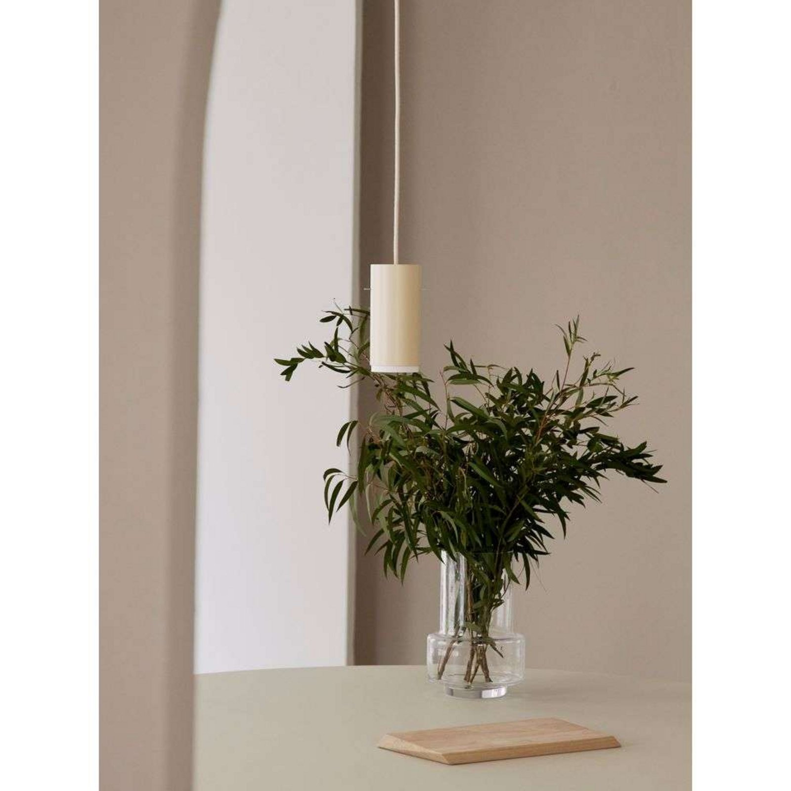 Tube Pendant Small Beige - Moebe