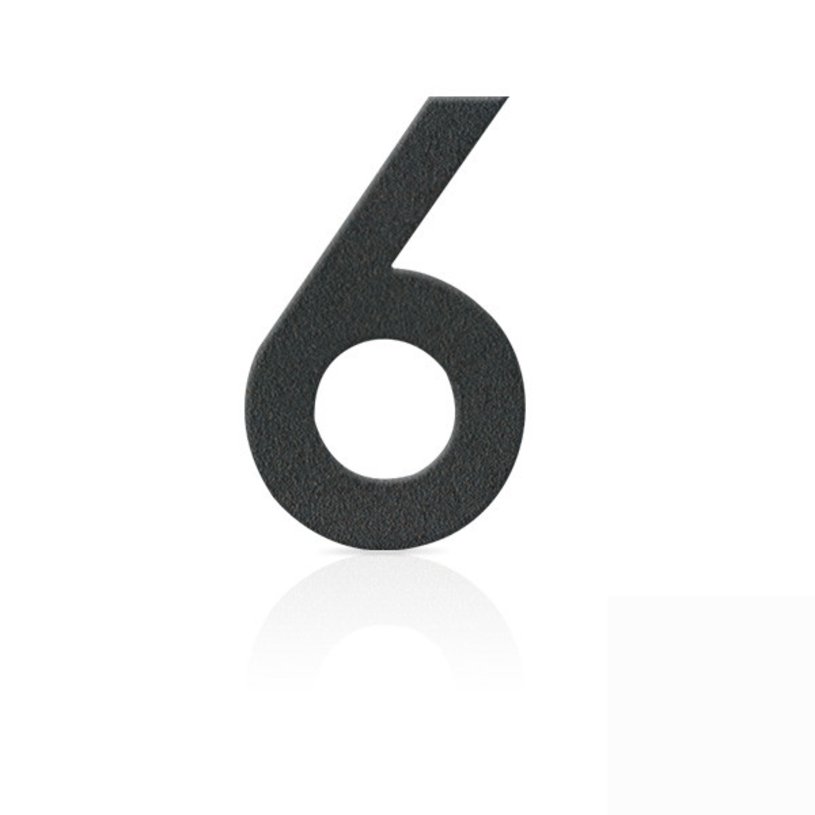 Nerezová domovní čísla číslice 6, grafit šedý
