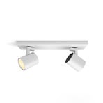 Runner Spot vit, 2 lampor GU10-dimmer – Philips Hue