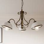 Antica pendant light in country house style, 3-bulb