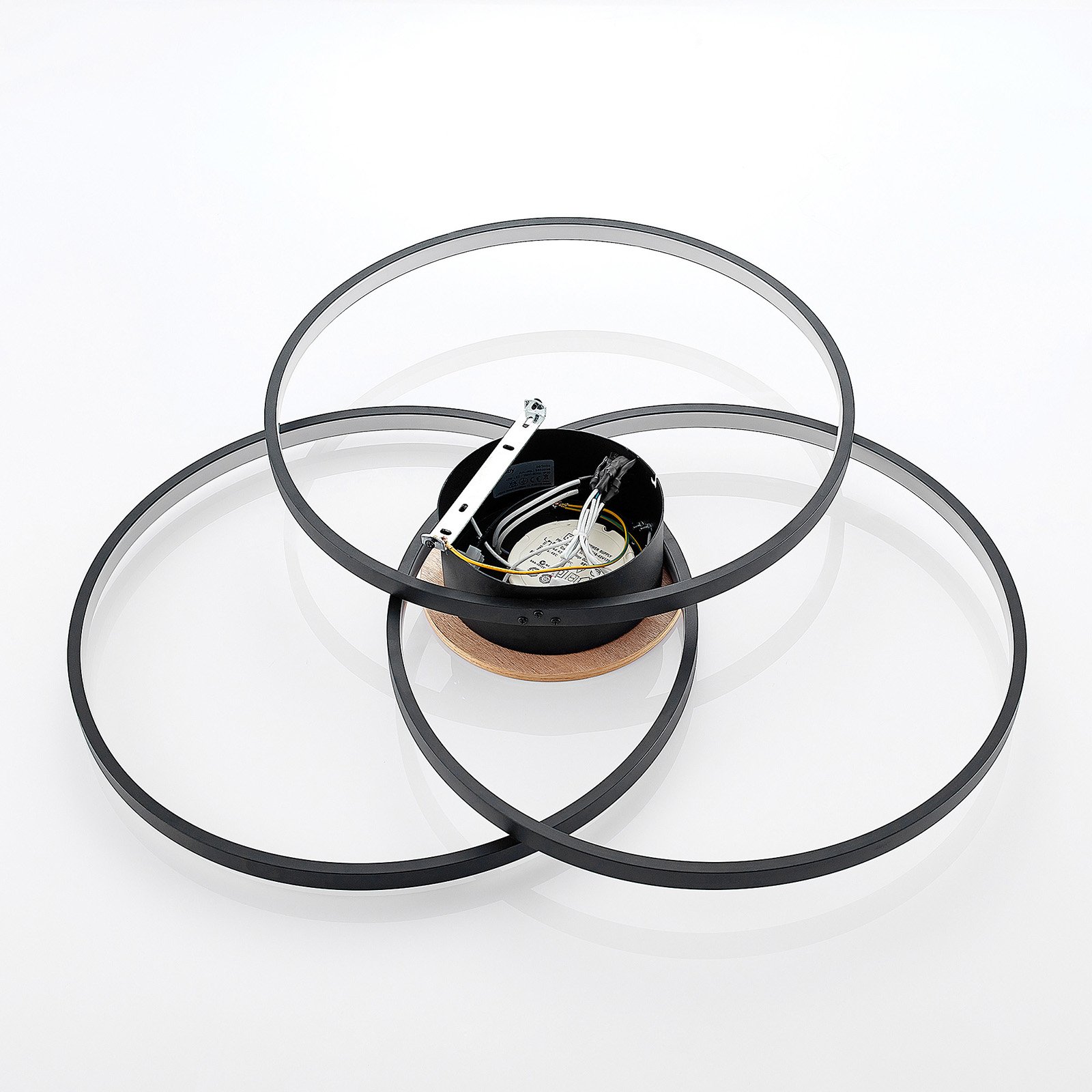 Riley Taklampe Black/Wood - Lindby