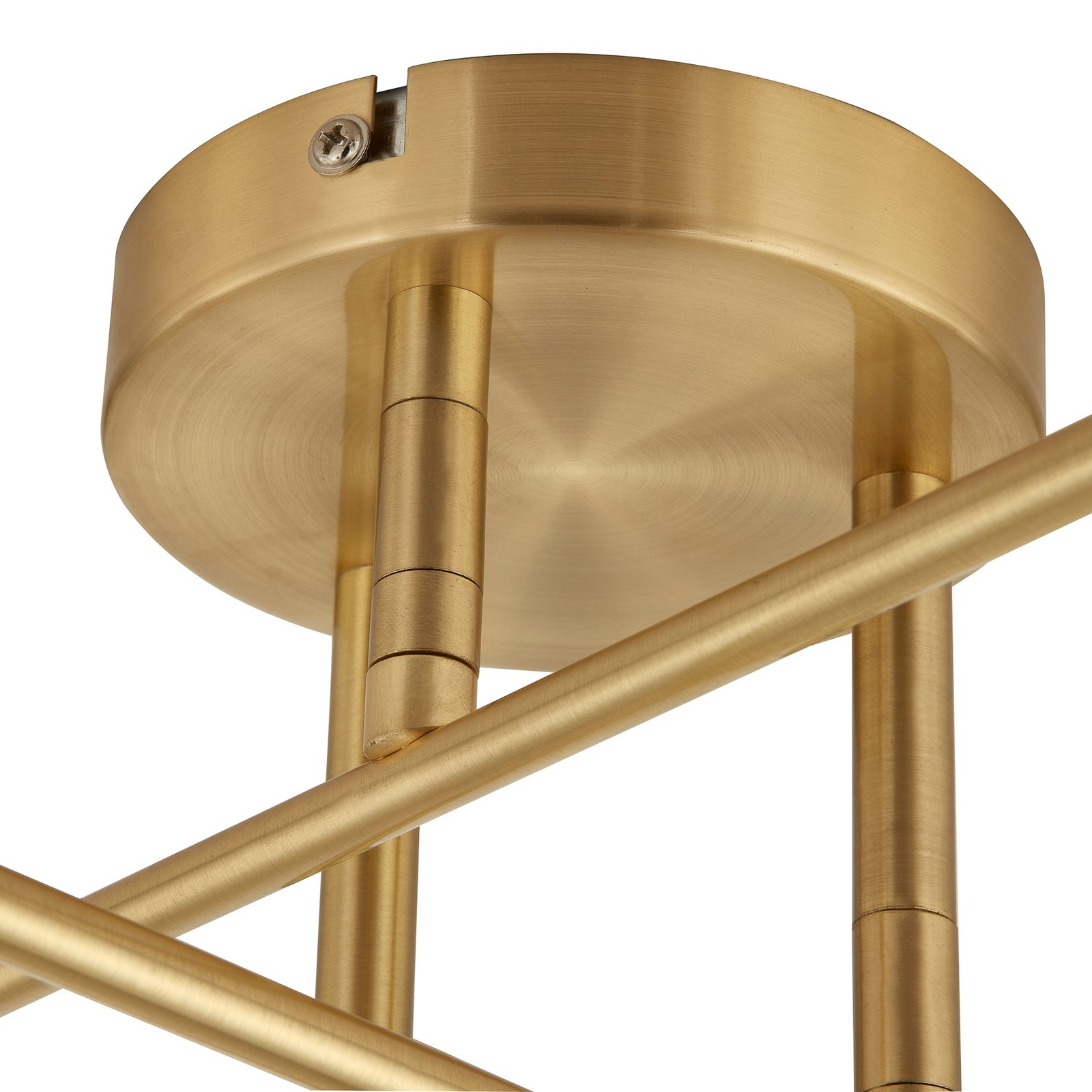 Lindby Deckenleuchte Aloria, 6-flammig, gold, Metall, E27