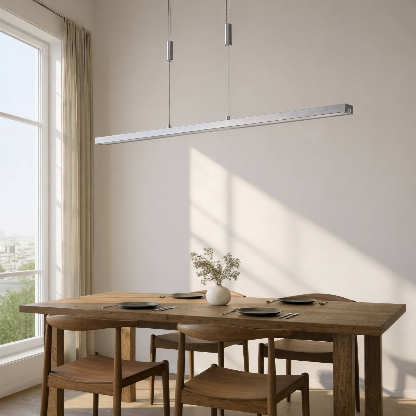 Lucande LED-Hängeleuchte Myron, Touchdimmer, CCT, Aluminium günstig online kaufen