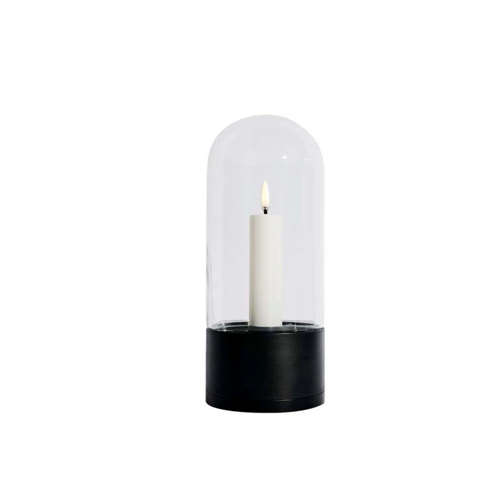 Bougie LED Pilier Sans Flamme UYUNI - Flamme 3D Vacillante, Blanc, 7.8x10cm - Décoration Sûre