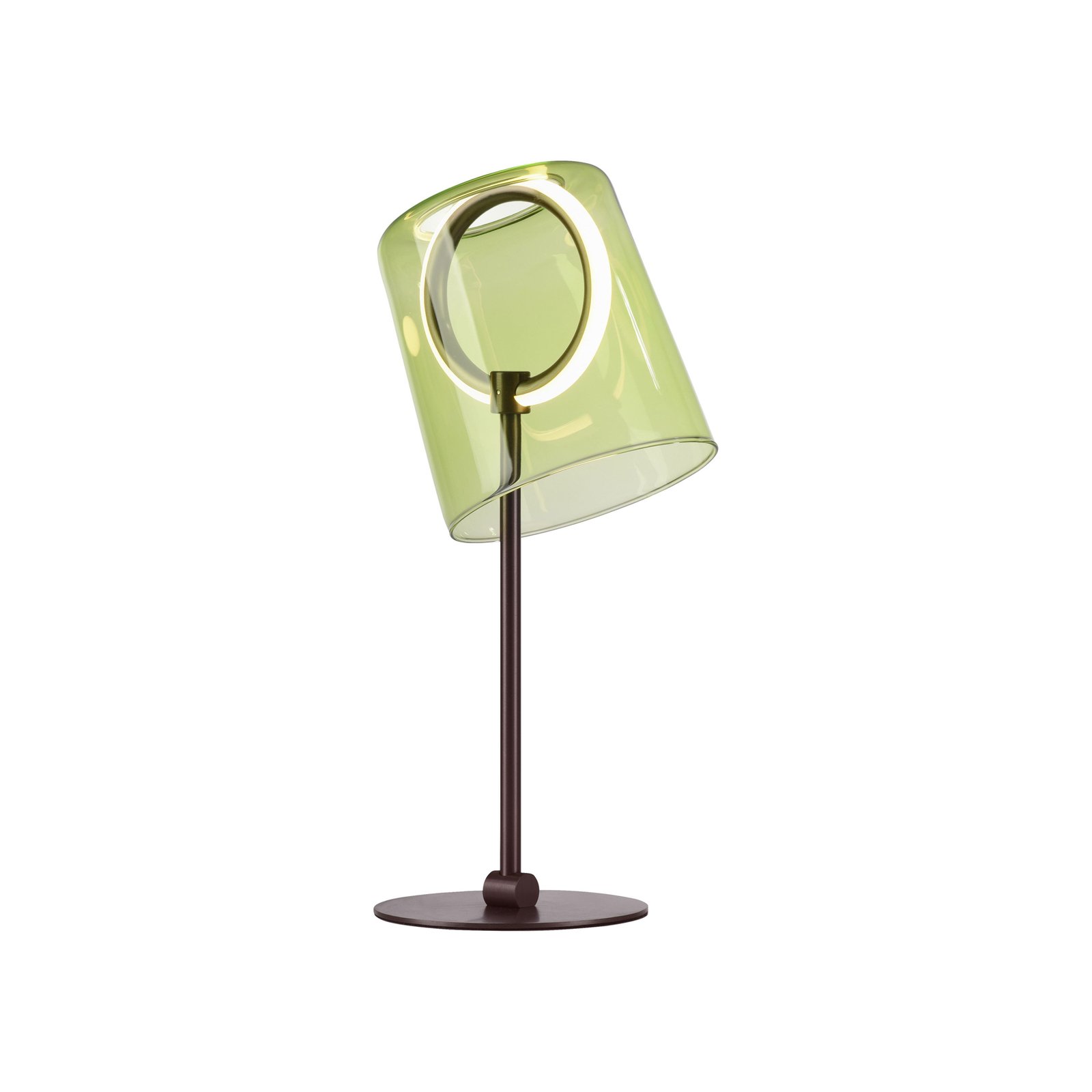 Paul Neuhaus lampa stołowa LED Zula, zielona, wysokość 42 cm