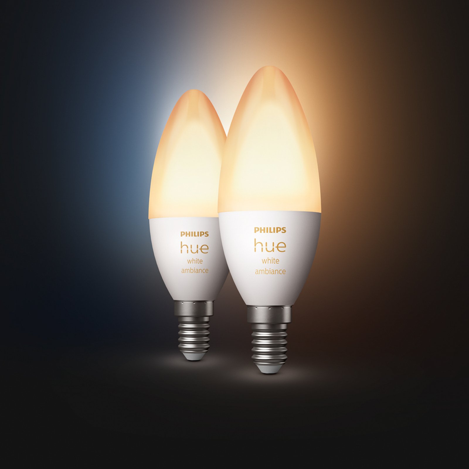 Soms capaciteit mild Philips Hue kaarslamp White Ambiance 2x E14 5,2W | Lampen24.be