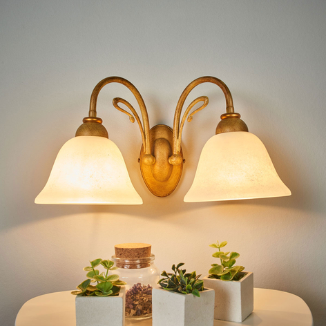 Vegglampe Antonio med to lys