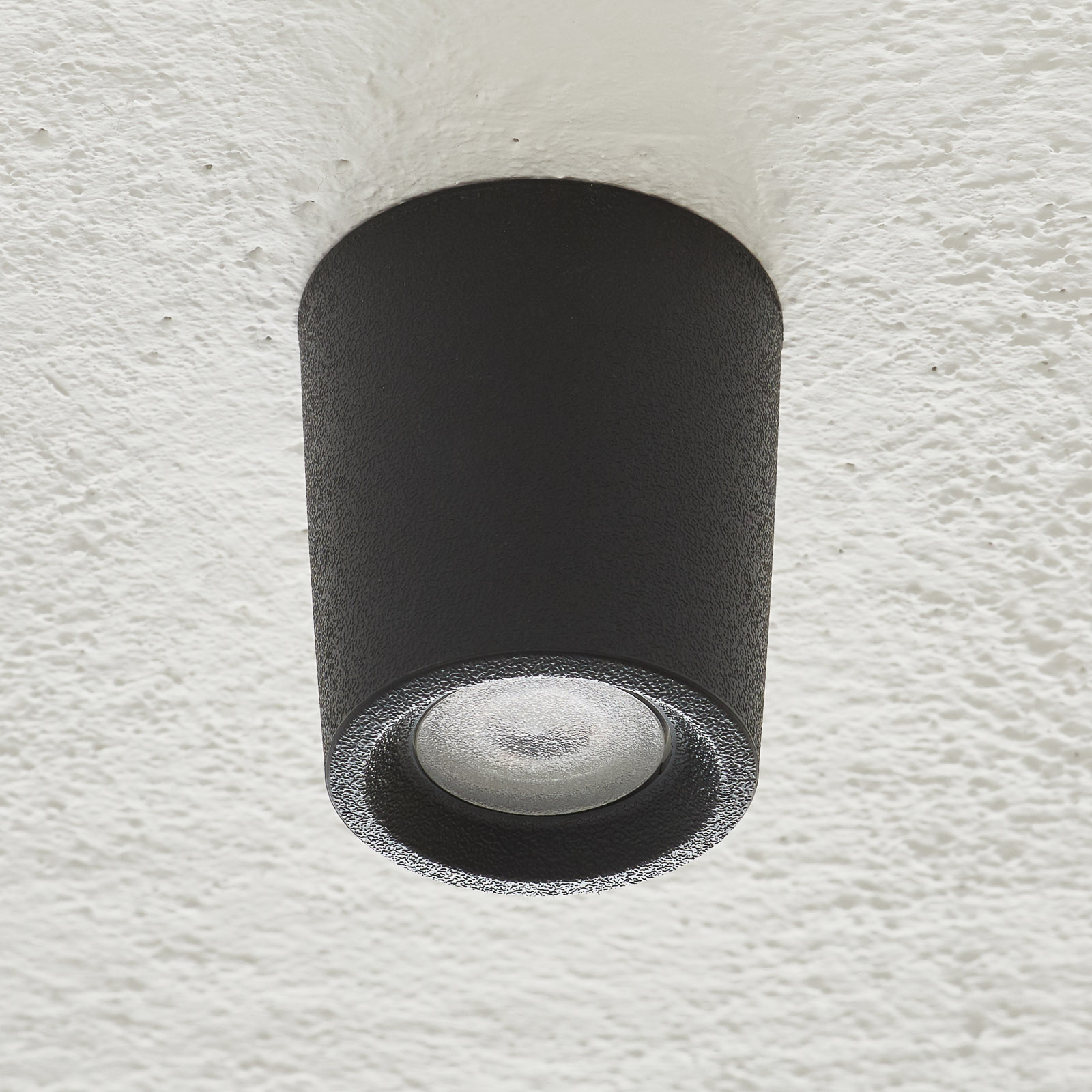 Fumagalli Livia downlight Ø 6 cm 3,000 K black/frosted, cast resin, polycarbonate, G9, 1.7 W, energy efficiency: A+, H: 6.9 cm