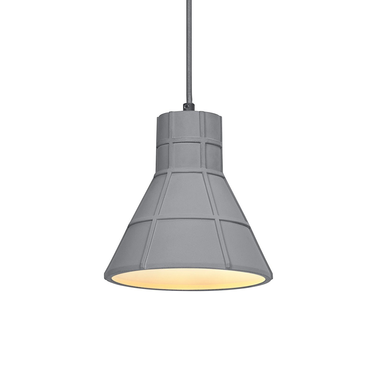 OSRAM Hängelampe CONCRETE BIM, grau, Ø 20 cm, Beton, E27