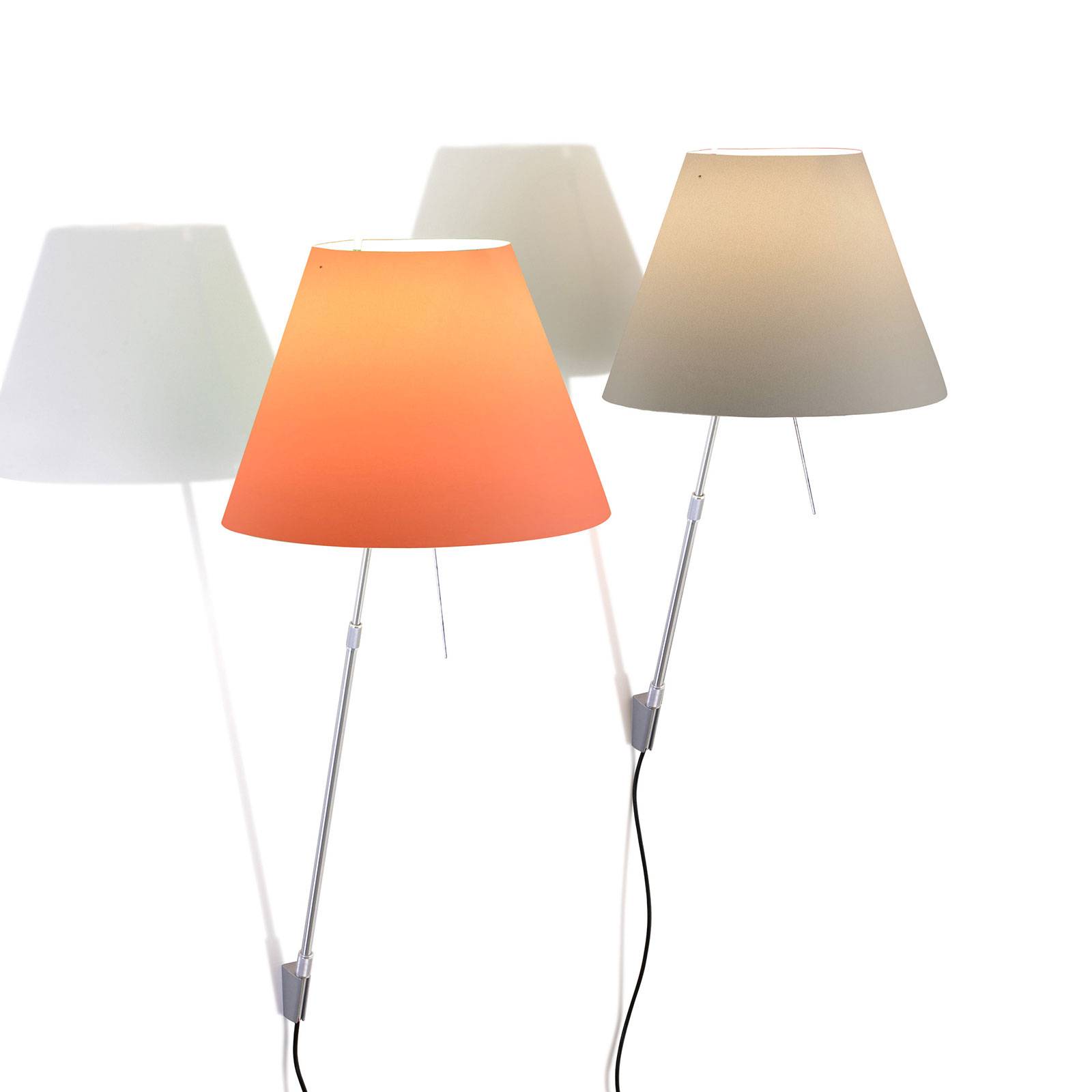 Luceplan Costanza lampa ścienna D13a alu/puder