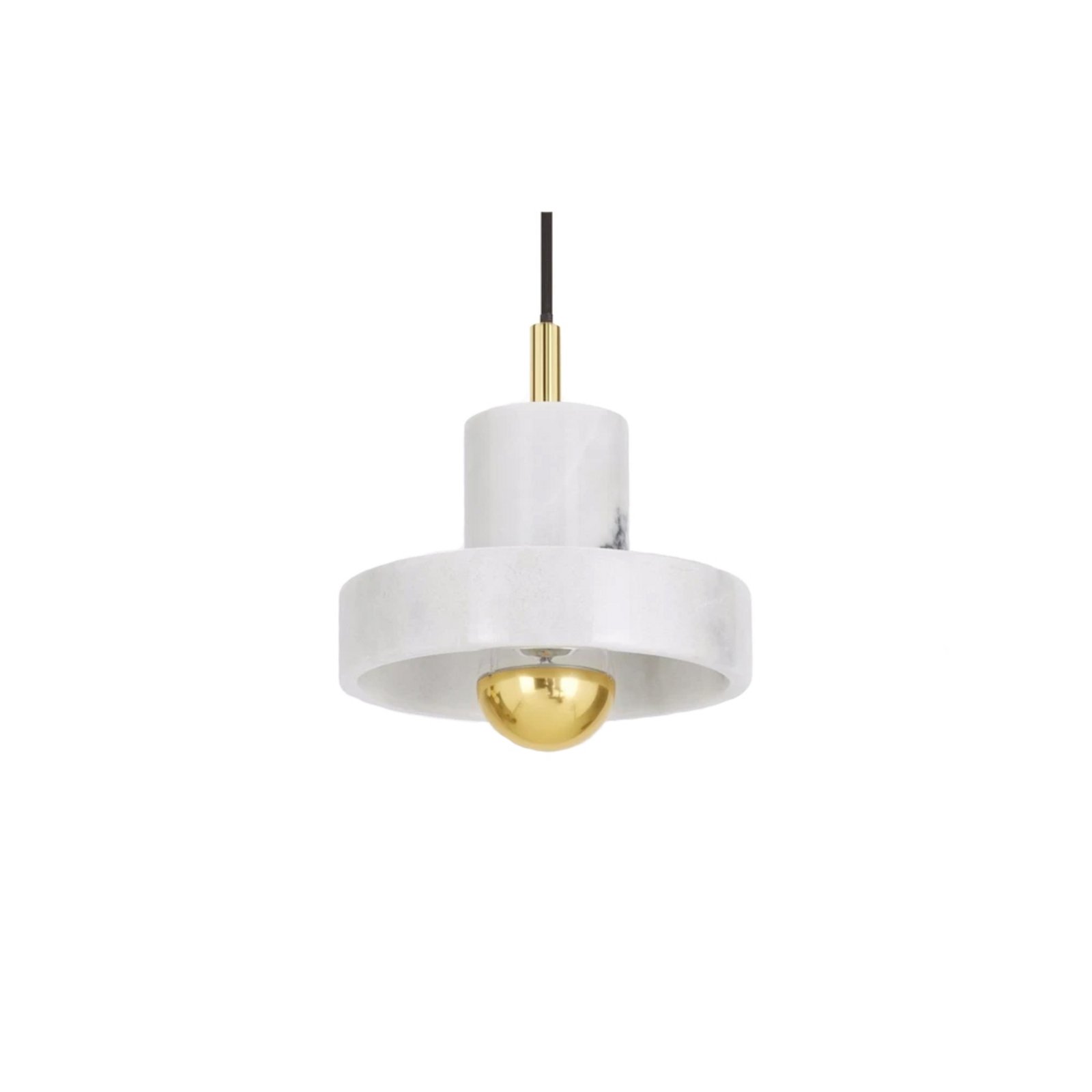 Stone Lustră Pendul White/Gold - Tom Dixon