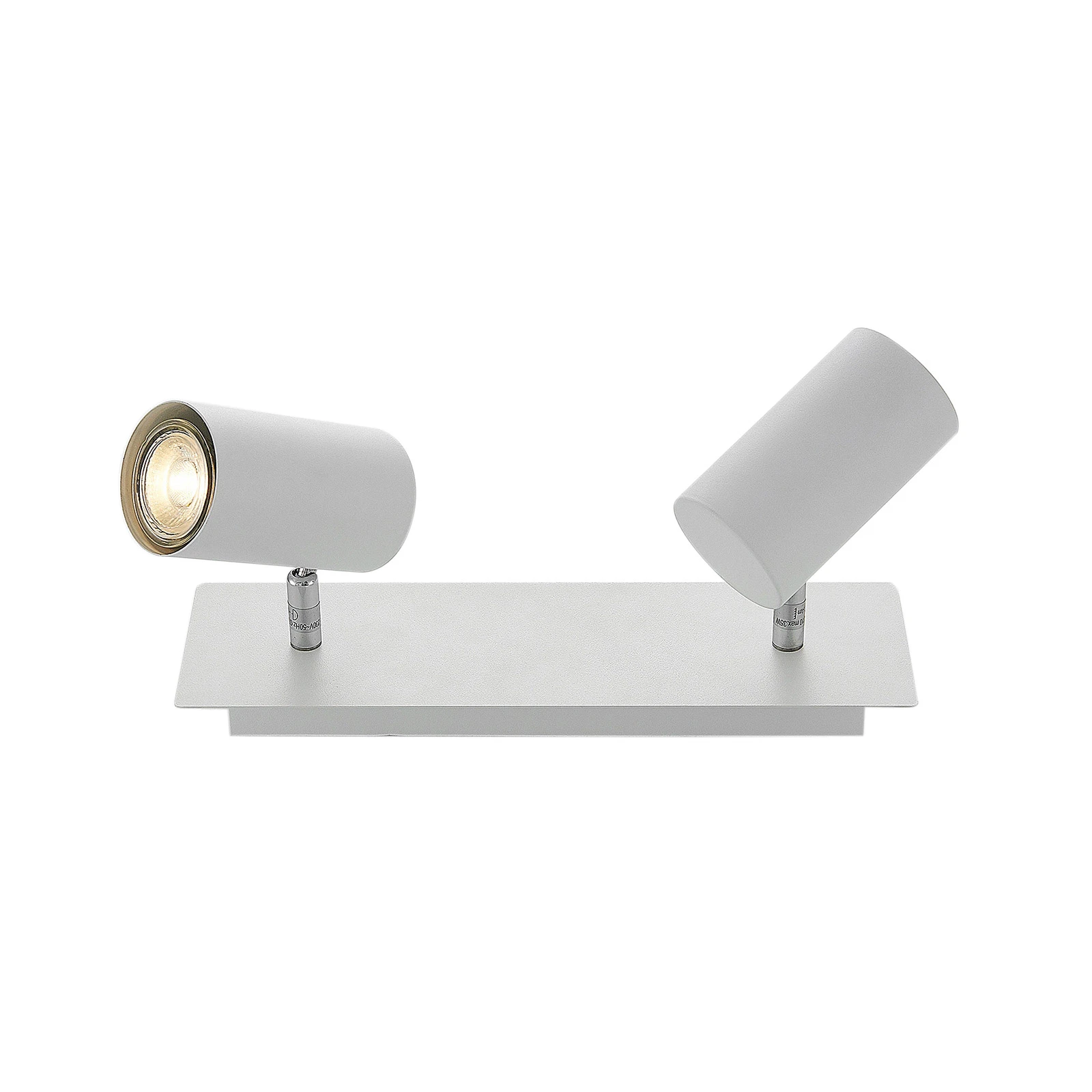 Lindby Deckenstrahler Joffrey, 31 cm, 2-flg., weiß, GU10