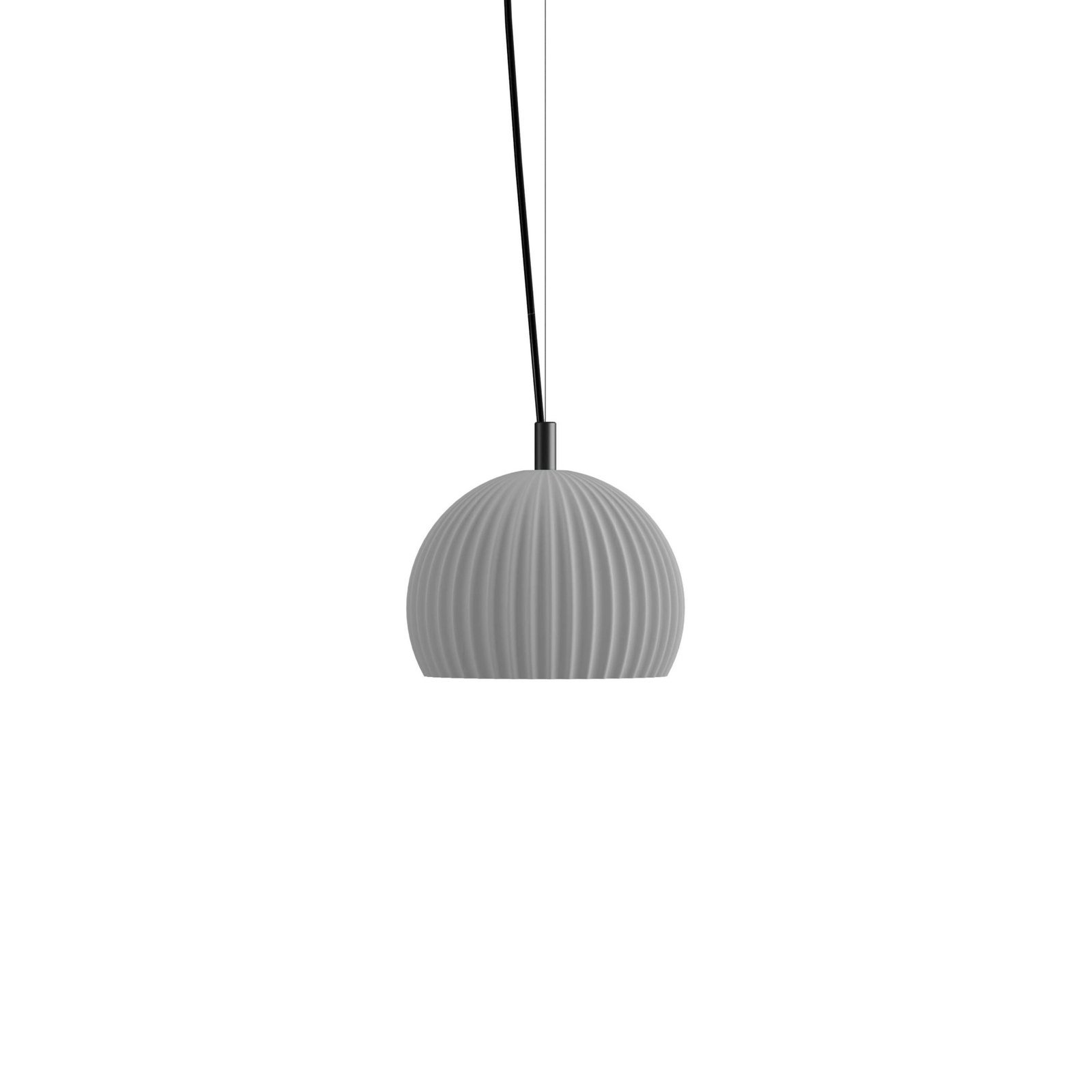 Karman Sahara pendant light, grey, Ø 23 cm, ceramic E27