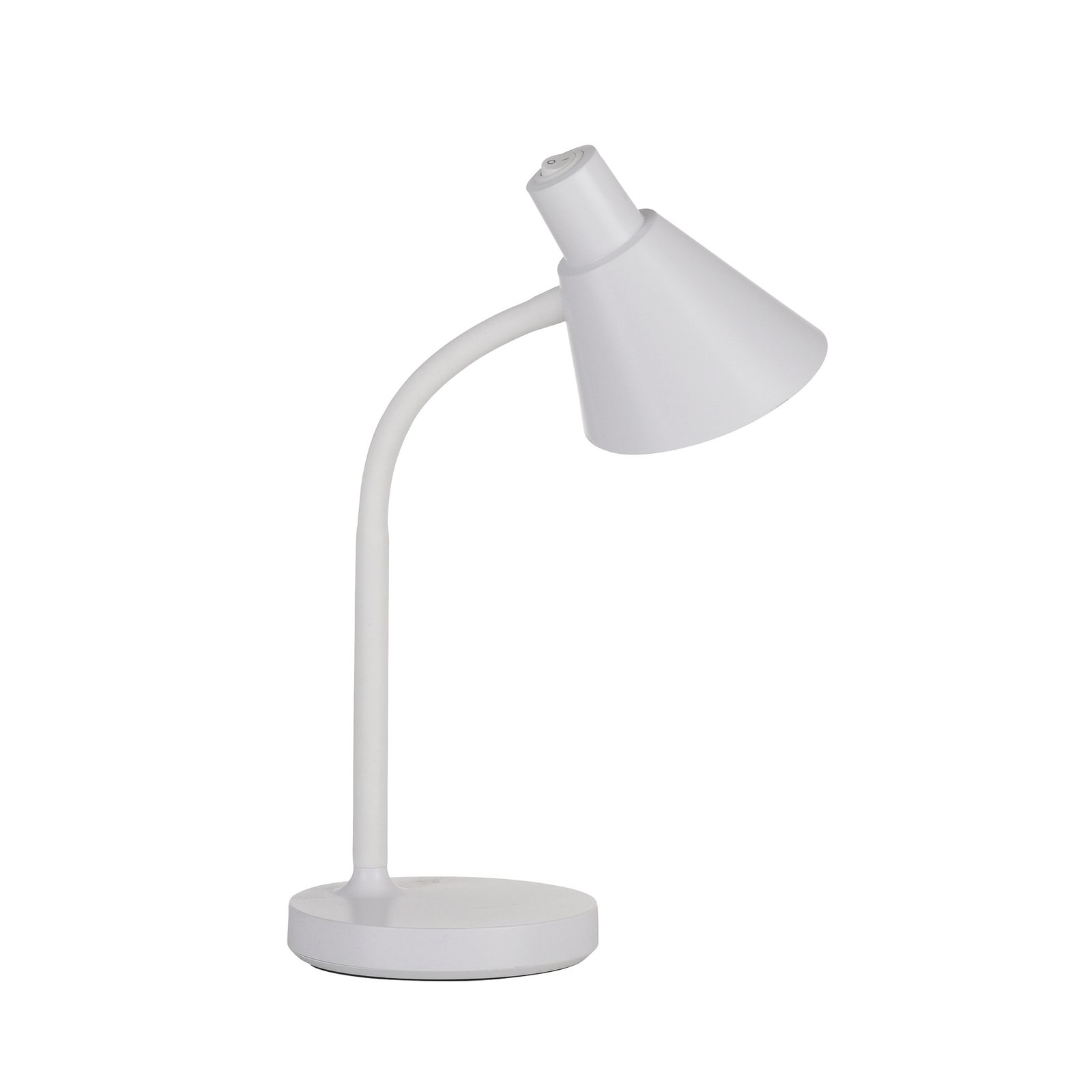 JUST LIGHT. LED galda lampa Pixie, plastmasas, balta