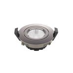 Spot LED encastré au plafond Diled, Ø 8,5 cm, 6 W, 3.000 K, chromé