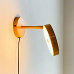 Dyberg Larsen LED sieninis šviestuvas „Starlight“, geltonas, Ø 14 cm,