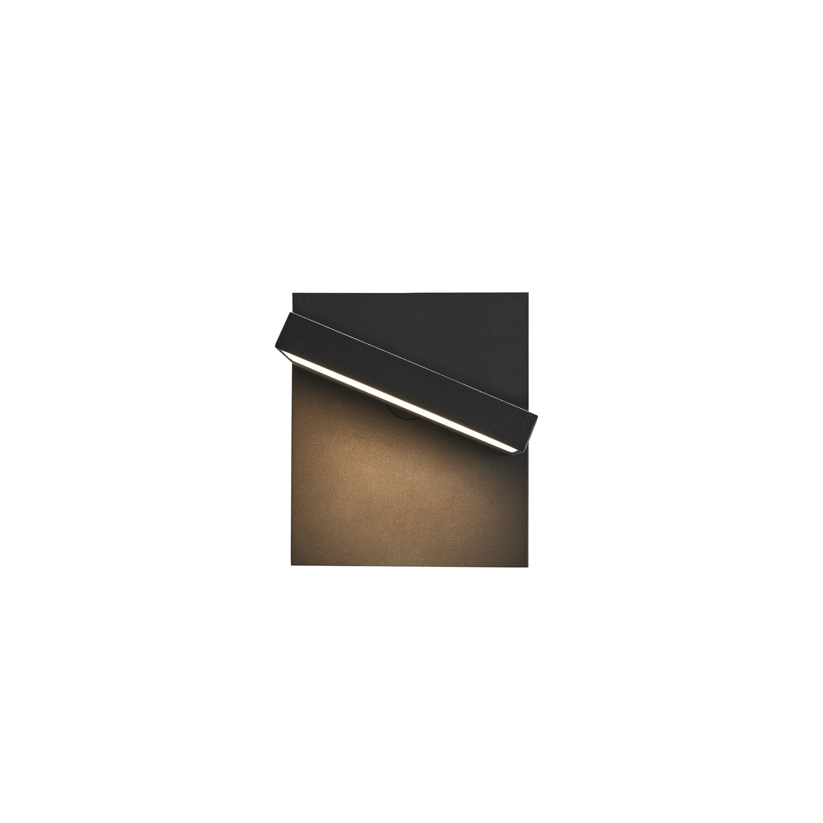 SLV LED-Wandlampe Abridor, anthrazit, Breite 14 cm, Alu