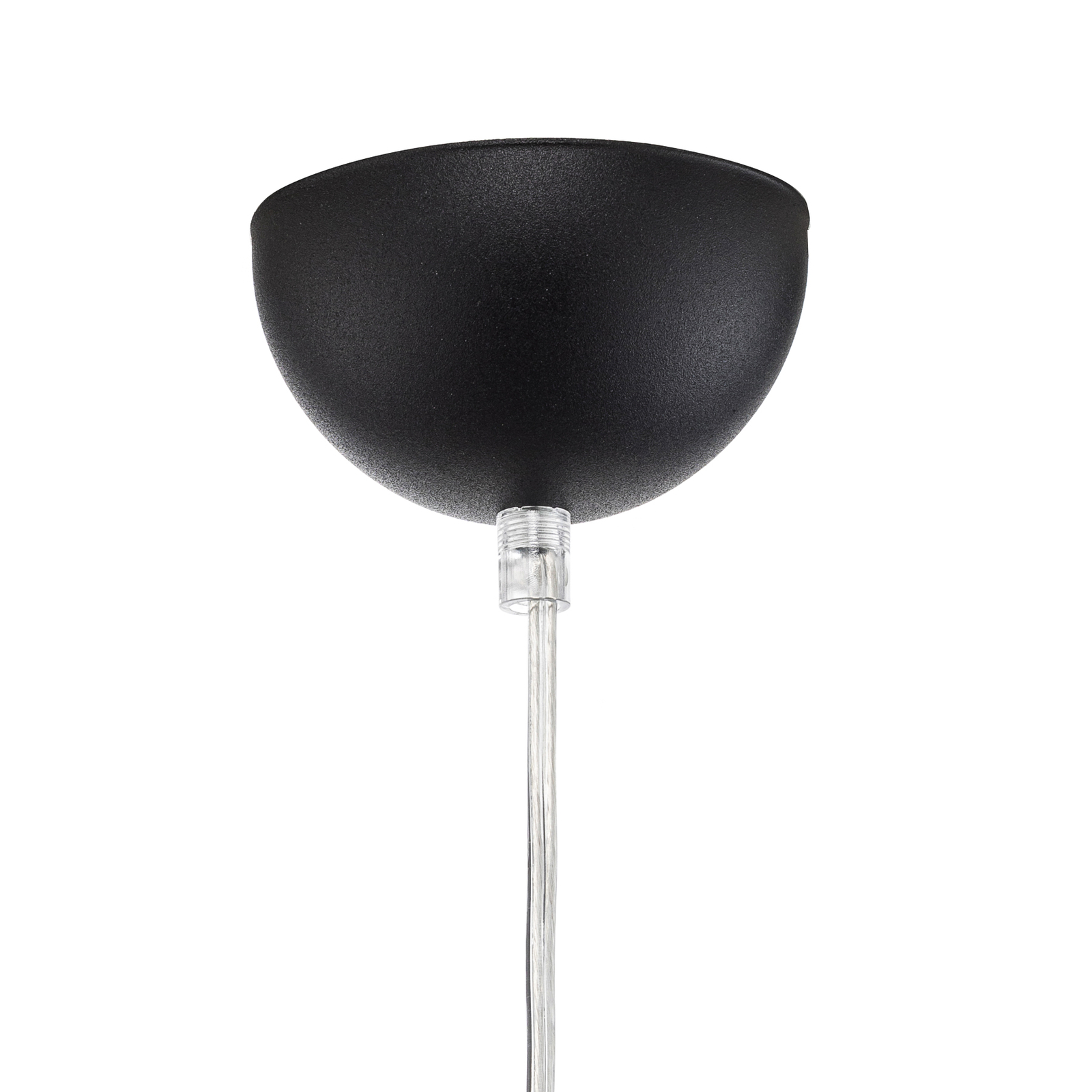 Suspension Ball, verre opalin/chrome, Ø 30 cm