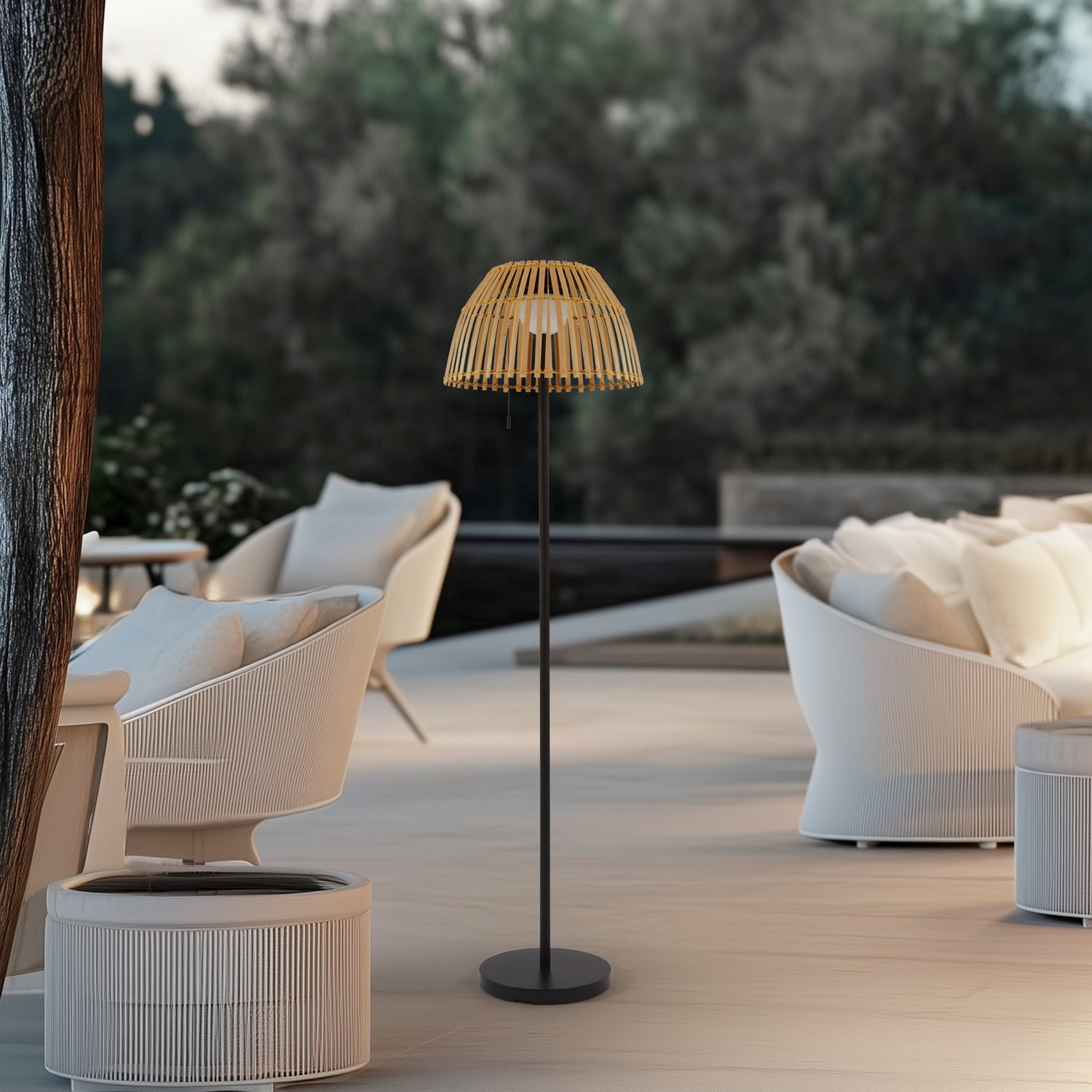 Eligio Portable Aurinkokenno Lattiavalaisin Nature - Lucande