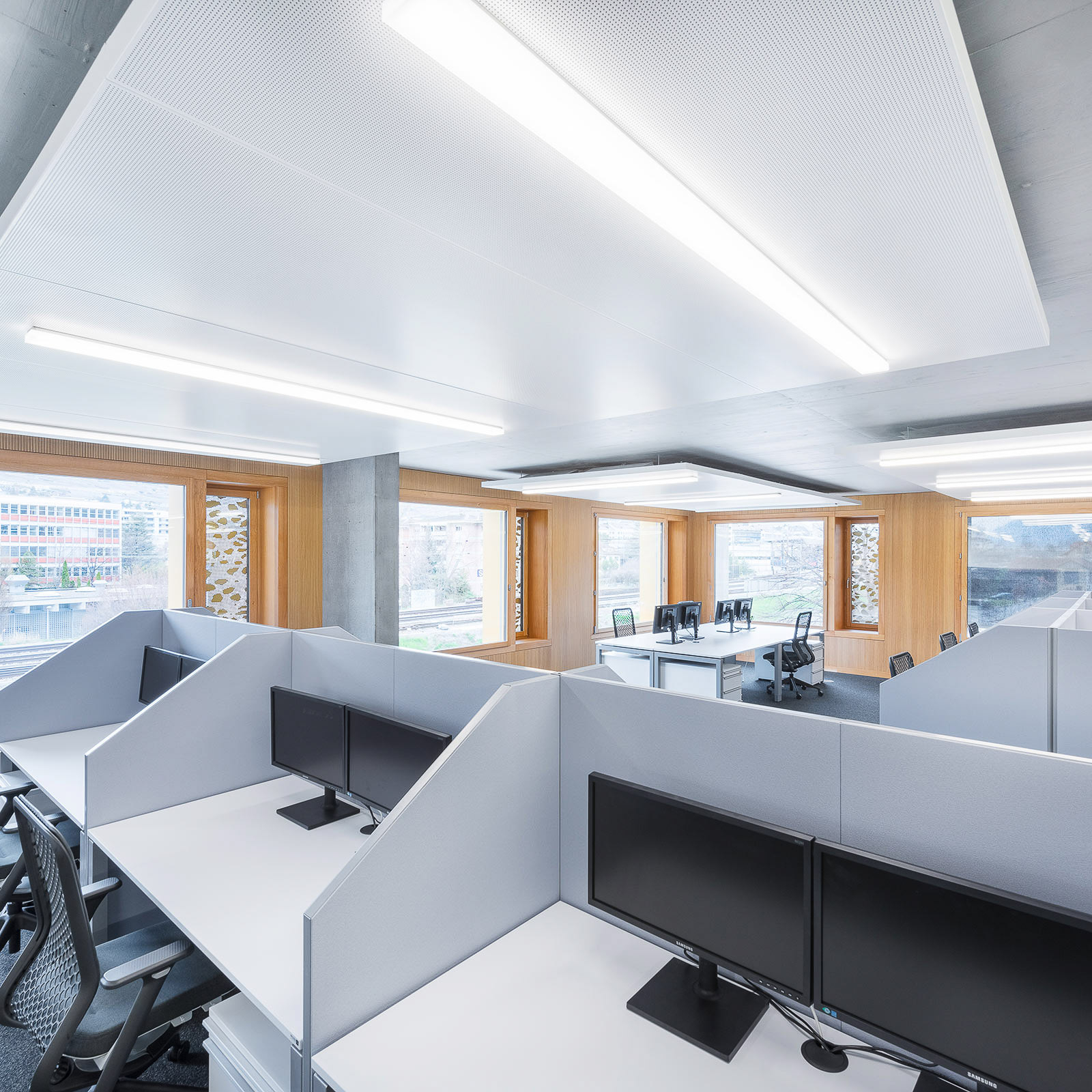 Regent Purelite Office LED-Deckenleuchte 153,1cm
