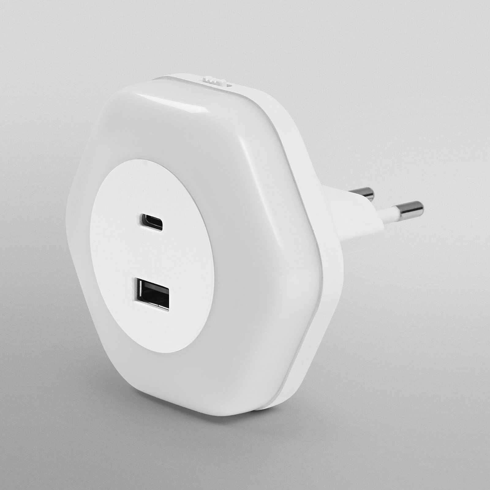 OSRAM LED-Steckdosen-Nachtlicht LUNETTA HEXAGON, Sensor, USB