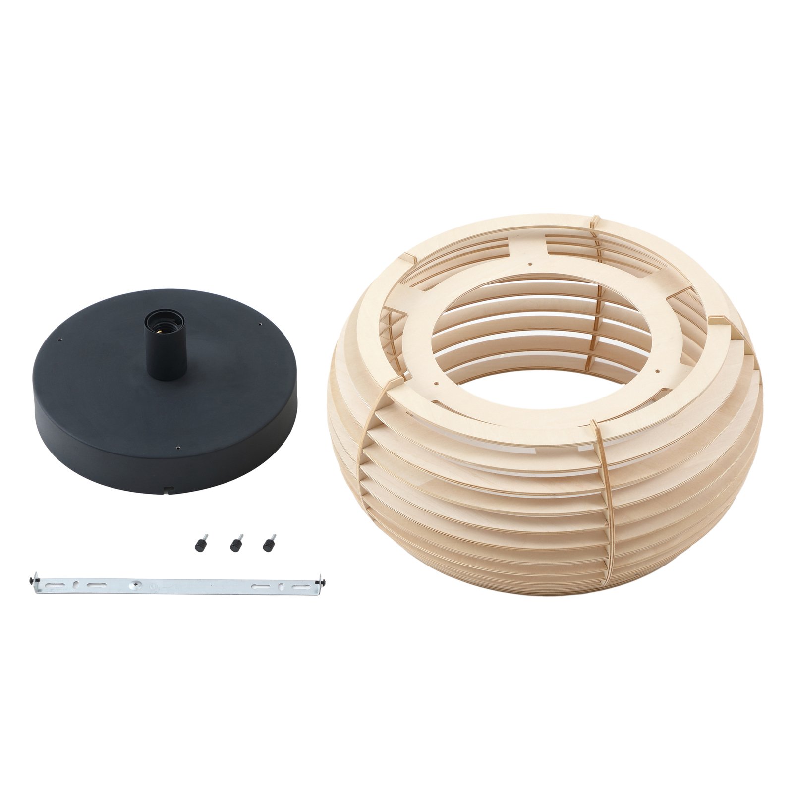 Ediz Ceiling Lamp Wood/Black - Lindby