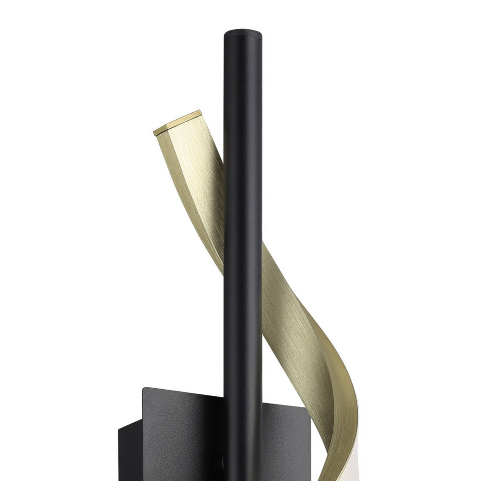 EGLO LED wandlamp CONAPRATO, zwart/messing, 47 cm, CCT