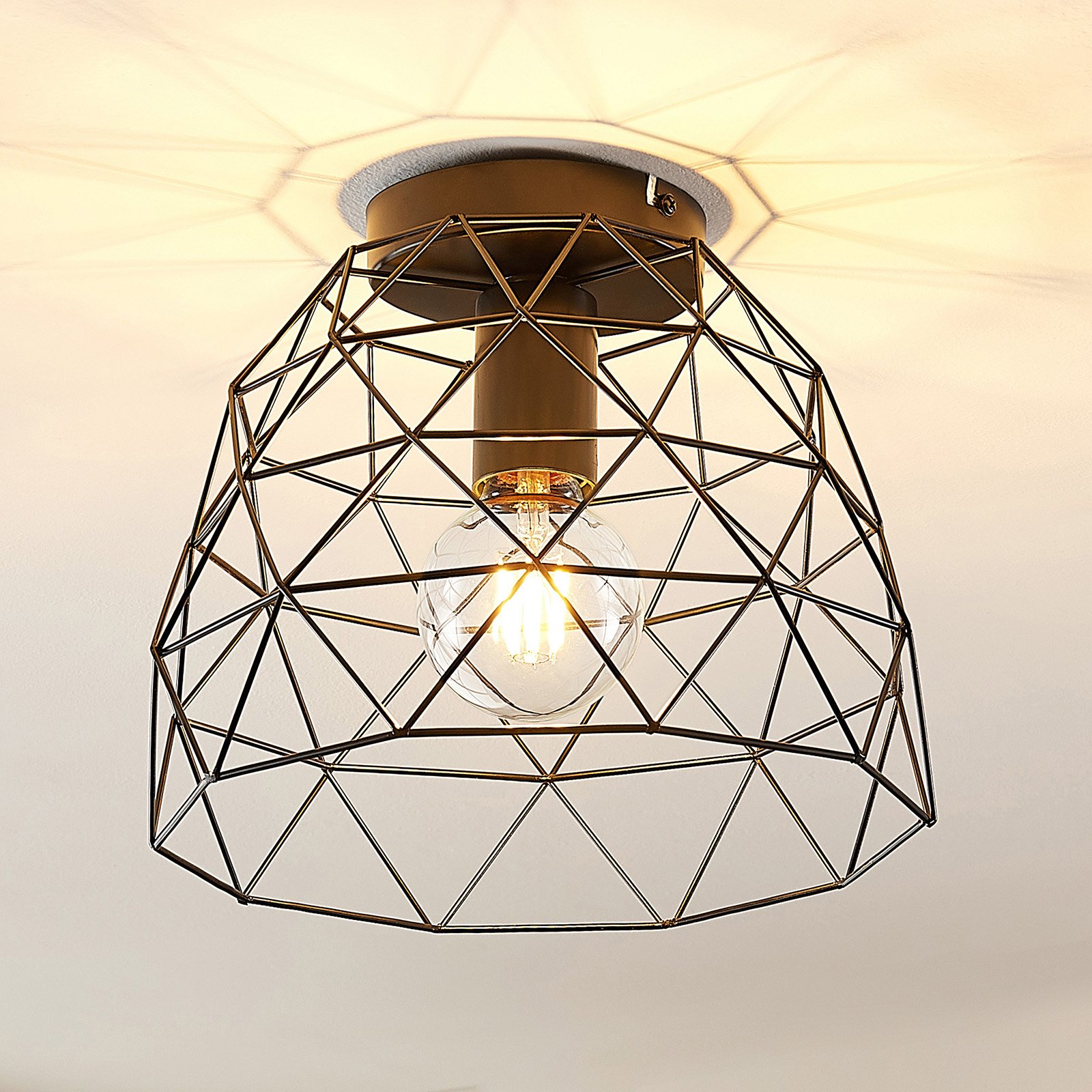 Lindby Basgaid lámpara de techo con cesta