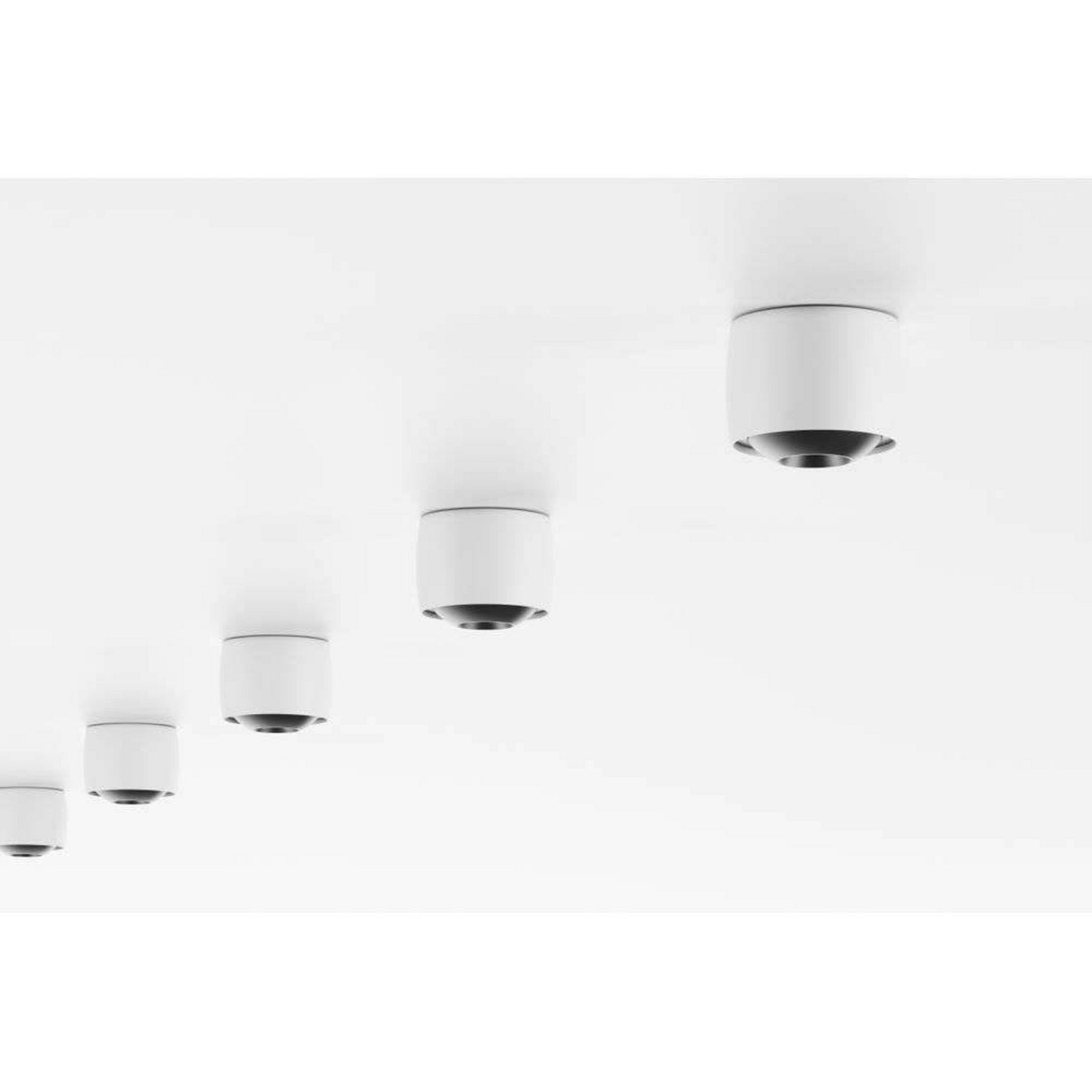 LOOM DESIGN plafonieră LED Air albă aluminiu Ø 10 cm - Camera de zi / sufragerie - Modern