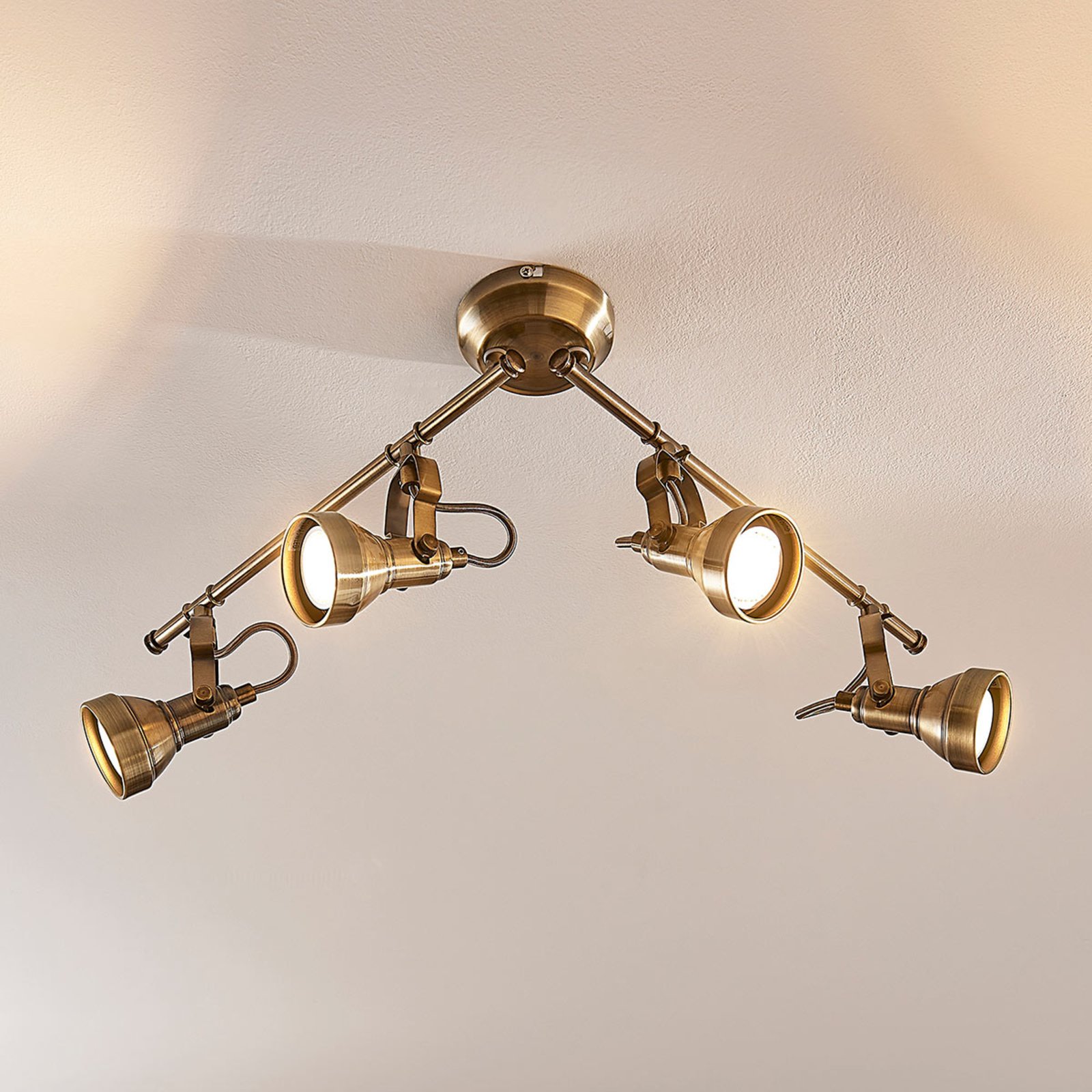 Perseas 6 Plafonieră Antique Brass - Lindby