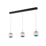 Shiro LED-Hängeleuchte, 3-flammig, Holz/Glas - Quitani