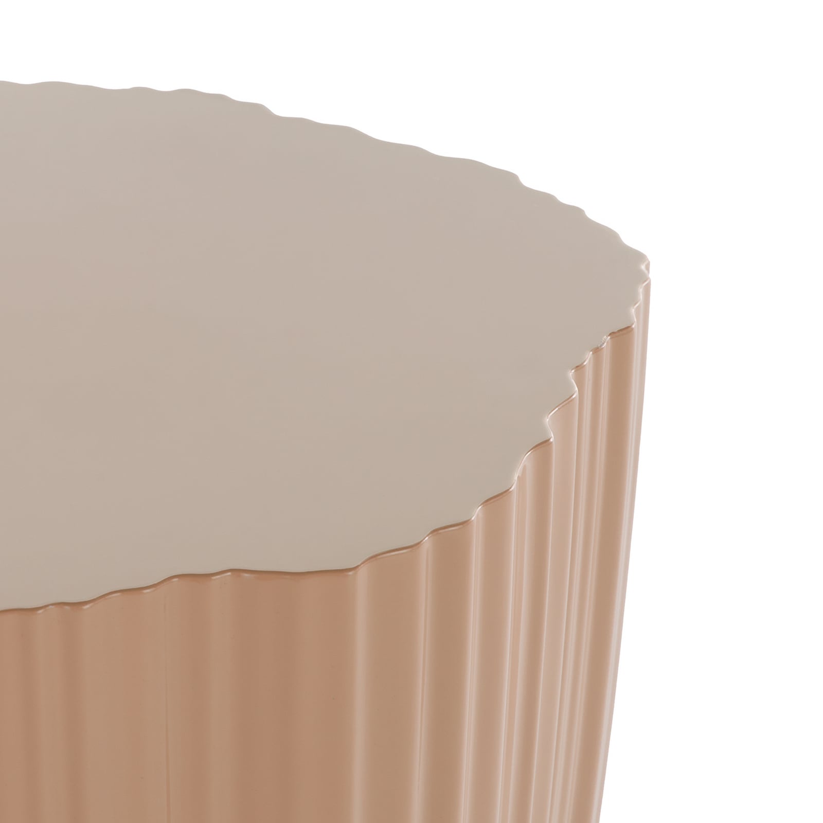 Corteza side table, beige, height 48 cm - Kartell