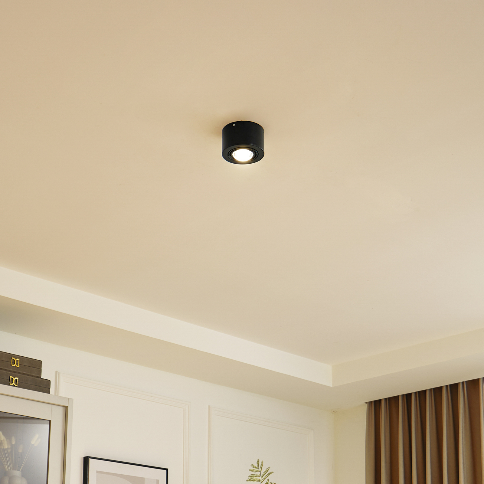 Lindby Downlight Jyla, 1-punktowa, czarna matowa, GX53 Lindby Downlight Jyla, 1-punktowa, czarna matowa, GX53