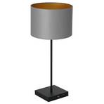 Lampada da tavolo Table nero, cilindro grigio-oro