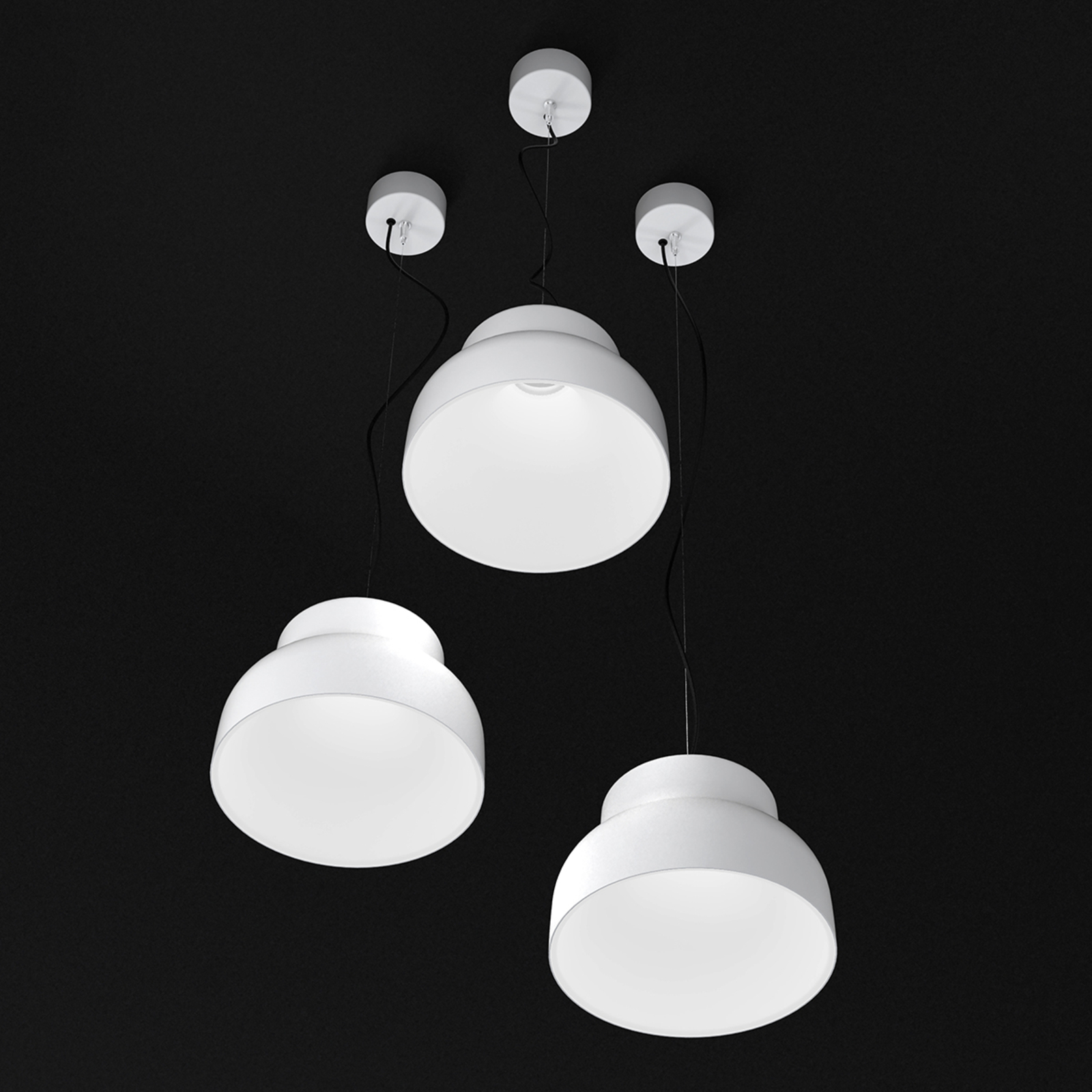 "Martinelli Luce Cicala" - LED pakabinamas šviestuvas, baltas