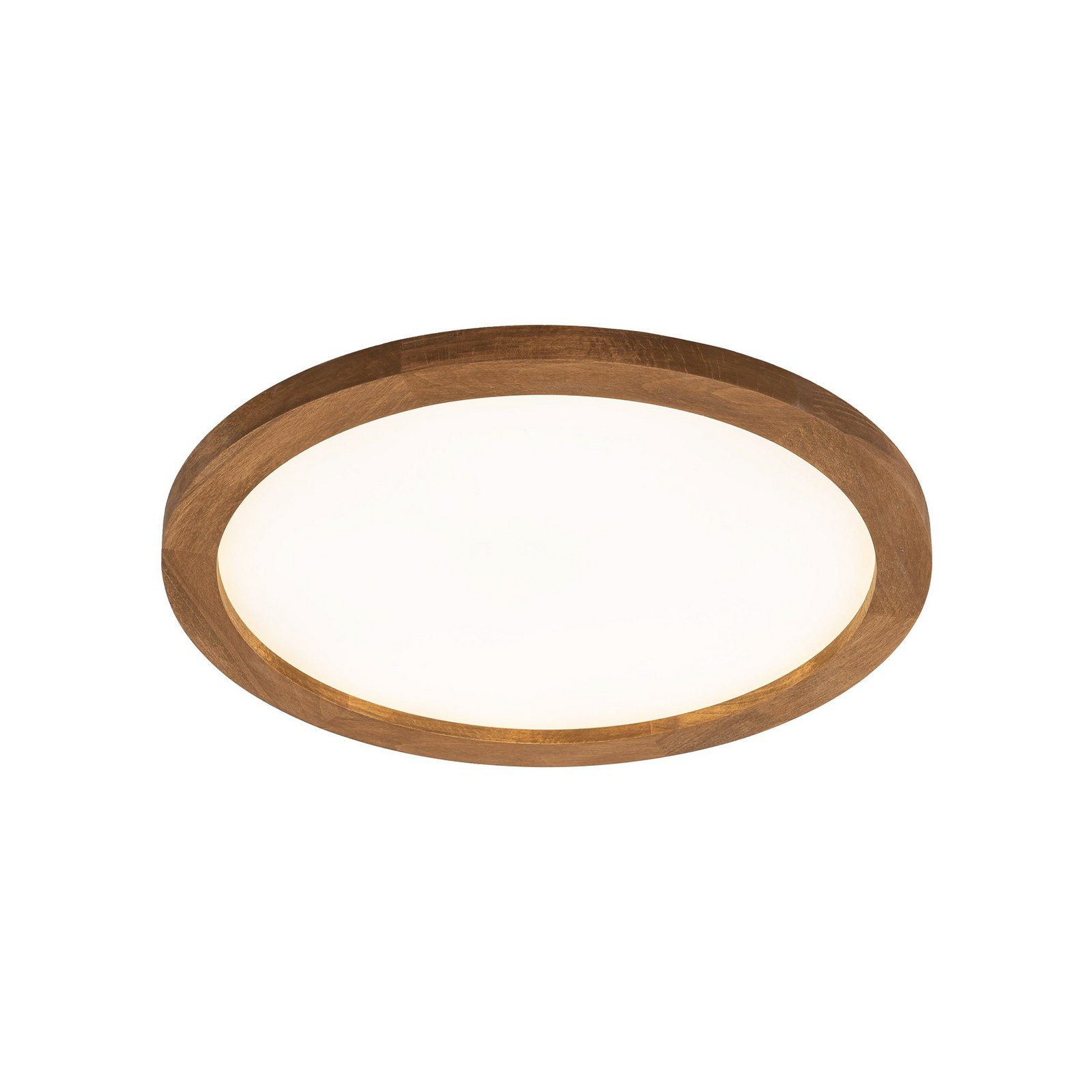 Aqua LED panel, walnut, Ø 42.5 cm, 36 W