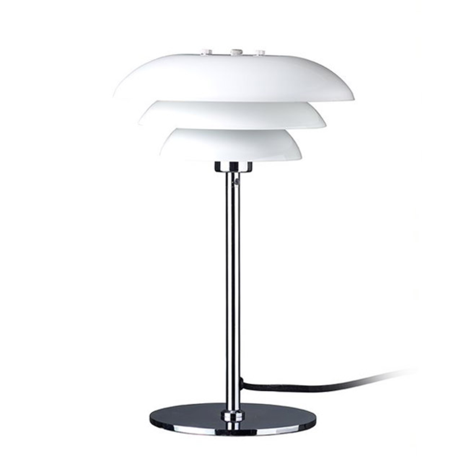 Dyberg Larsen DL20 table lamp, glass, chrome