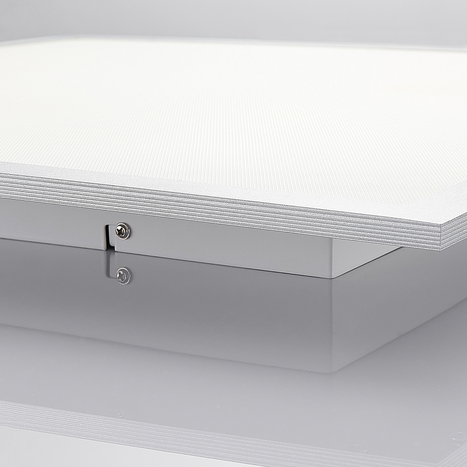 Gelora LED panel, 62 cm, 4,000 K, silver-coloured, aluminium - PRIOS