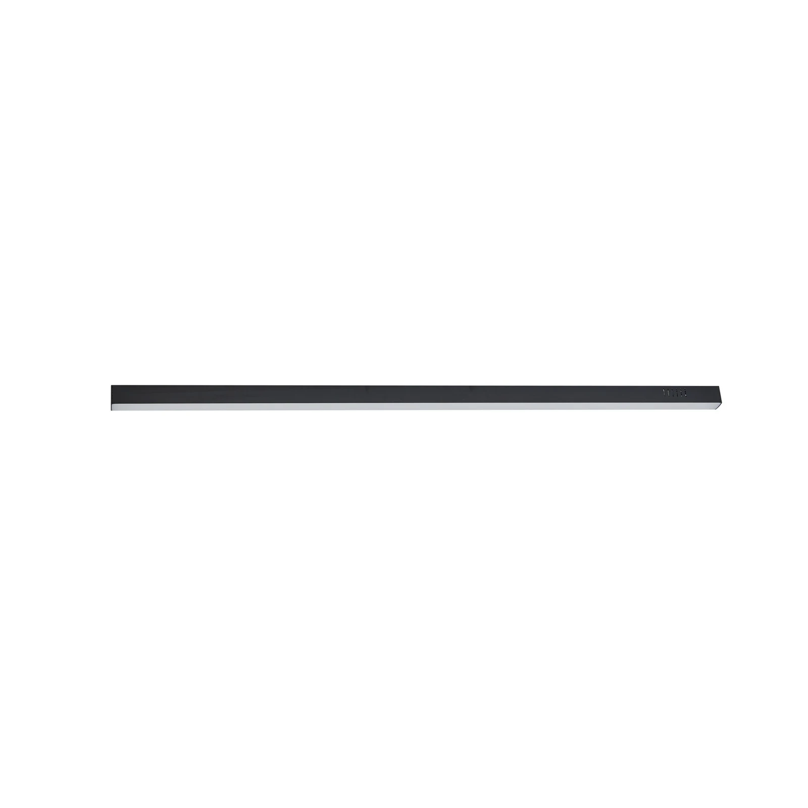 Lucande LED plafondlamp Teniona, 132 cm, zwart, aluminium