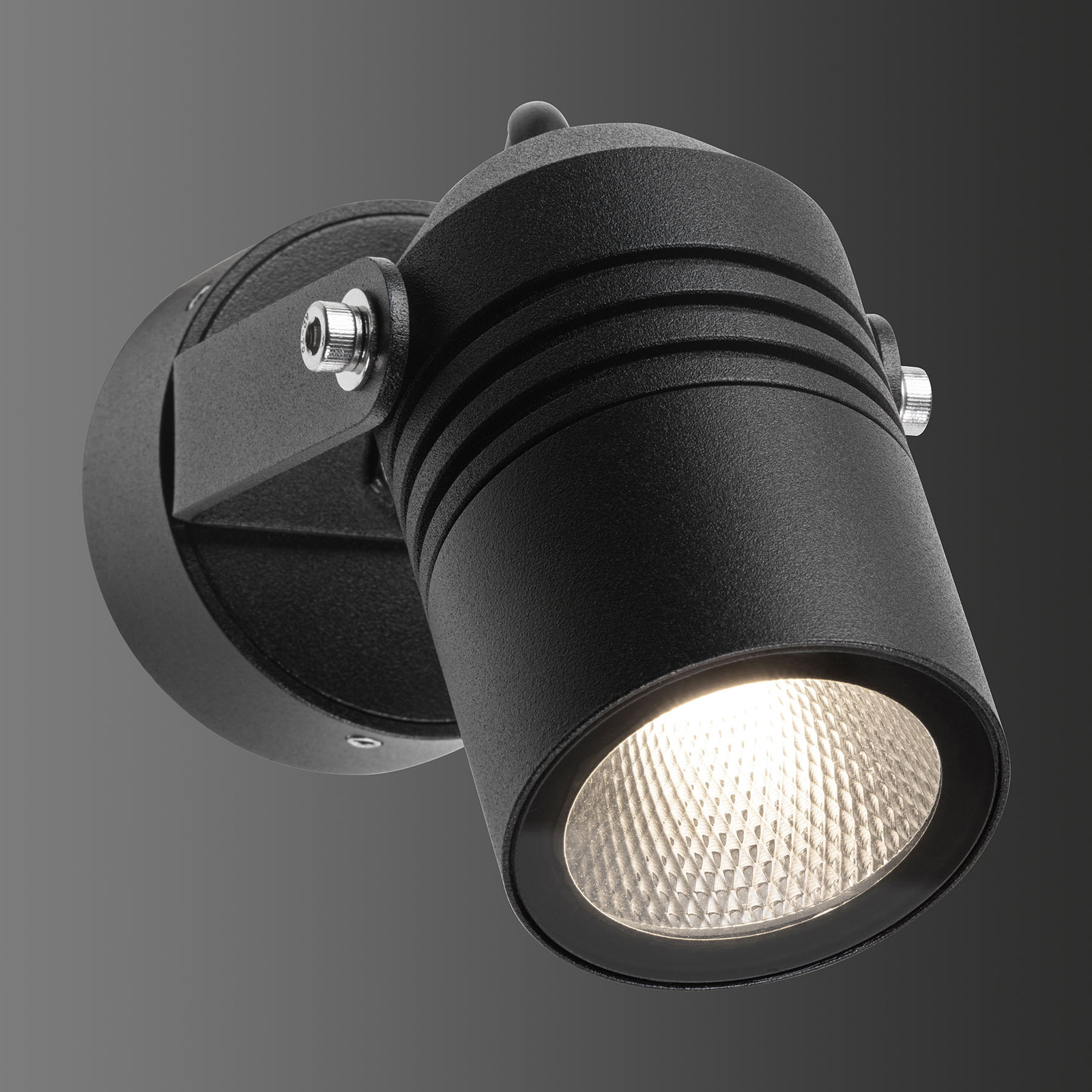 LED buitenwandspot 5019, zwart, IP54