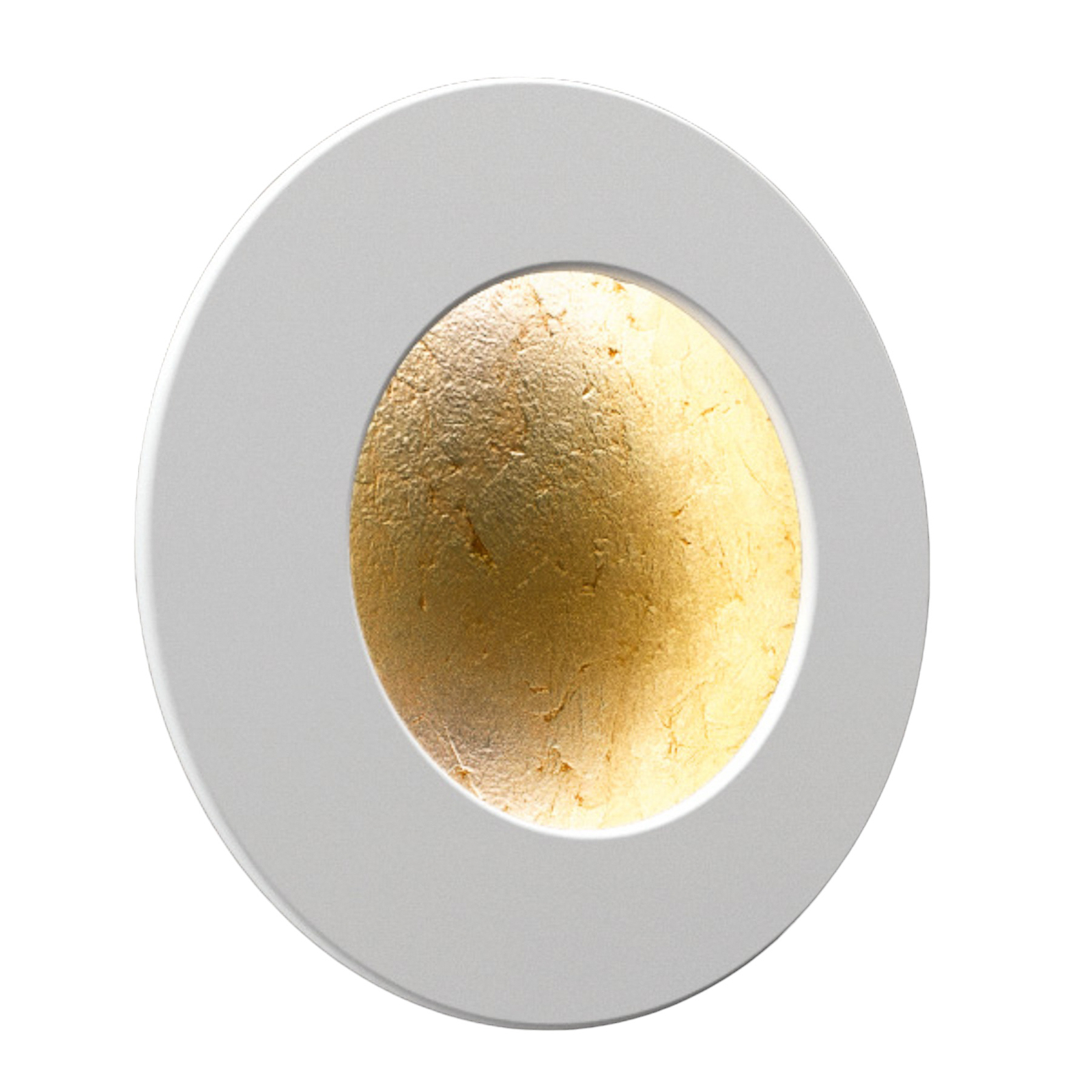 ICONE Vera LED-væglampe 930 Ø31cm guld/hvid
