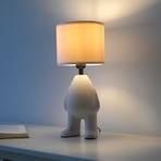 JUST LIGHT. Ted bordlampe, keramik, opretstående, sandbeige