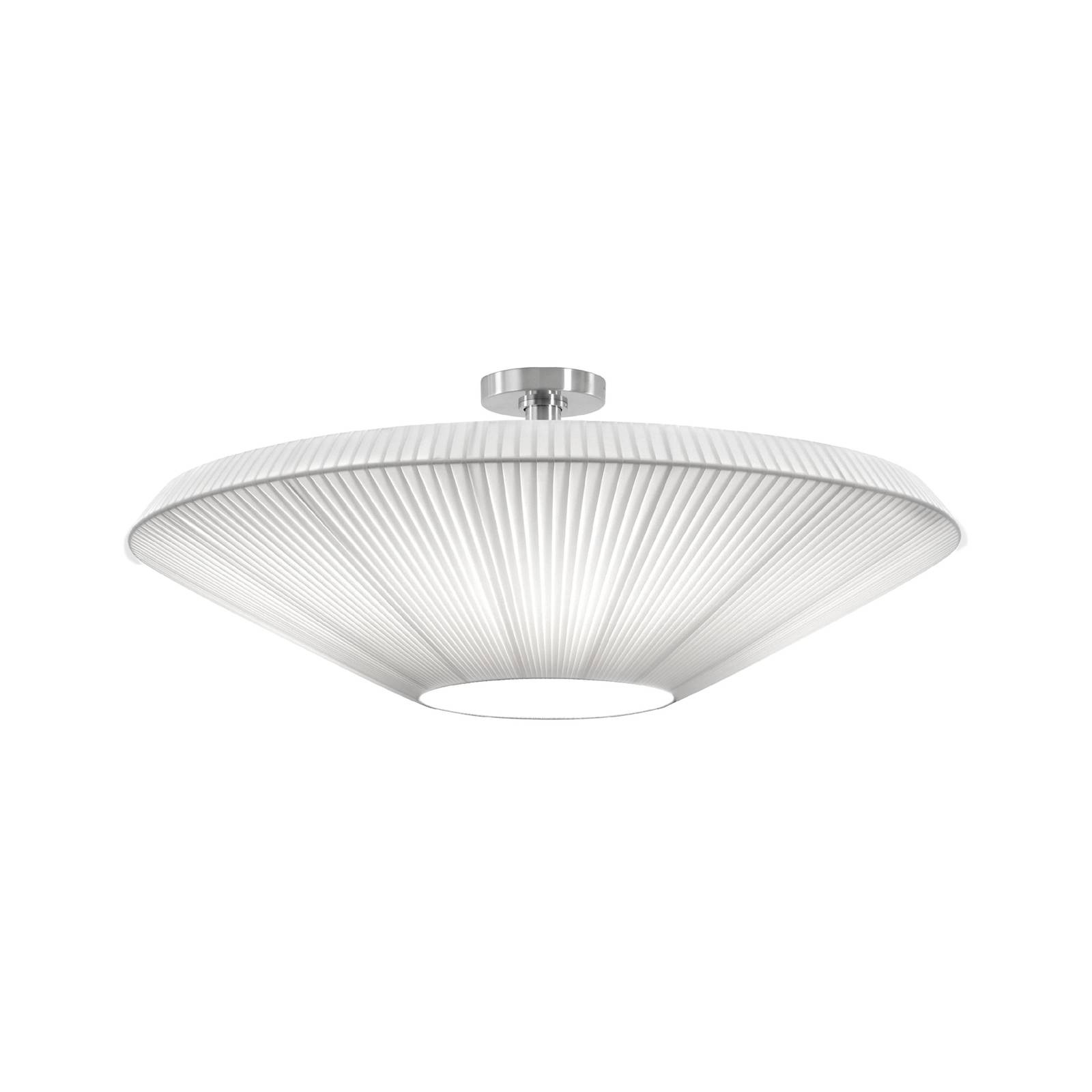 Bover Plafonnier Siam 80 nickel/blanc plastique