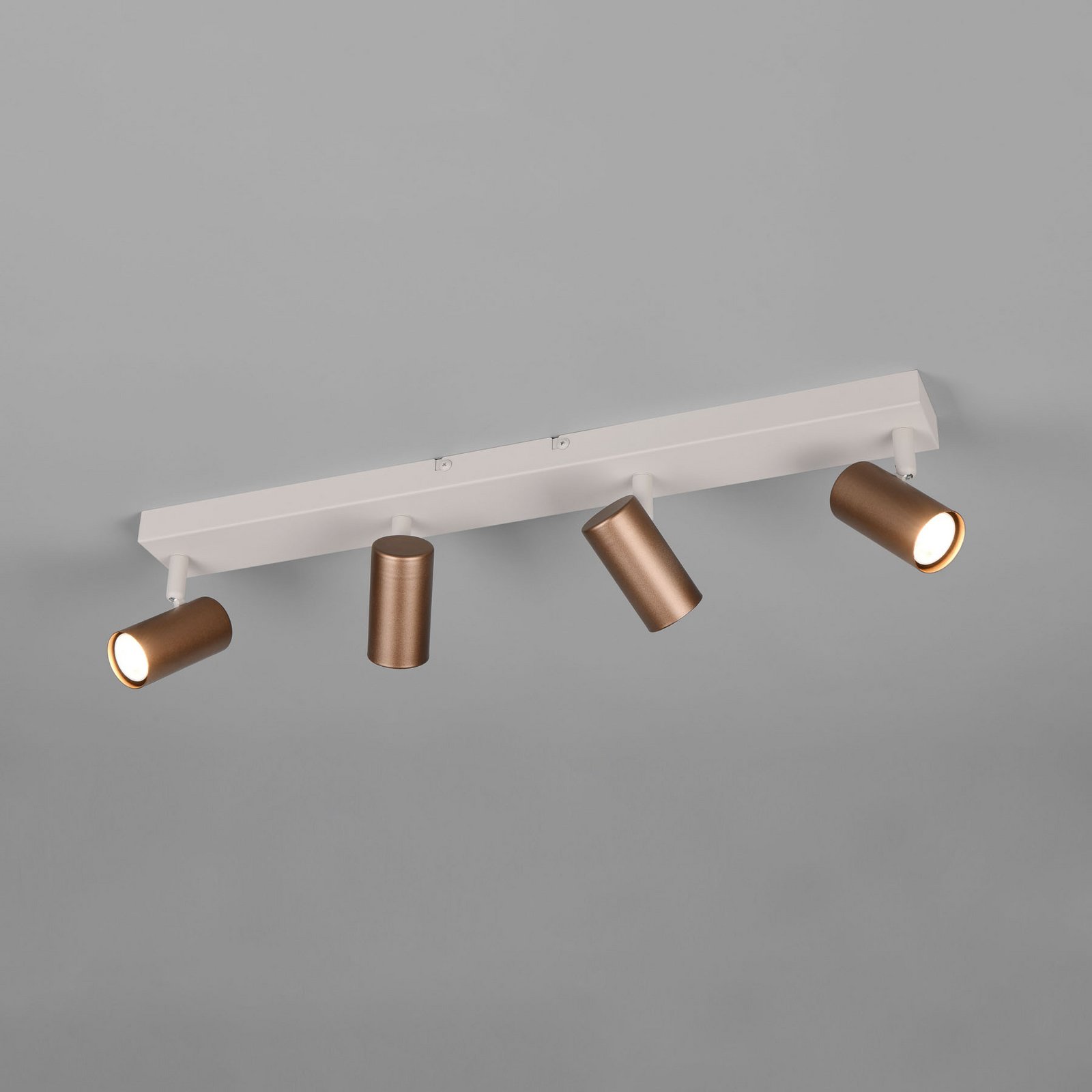 Svetilka Taryn, rjava, dolžina 62 cm, 4-krilna, Mini-GU10