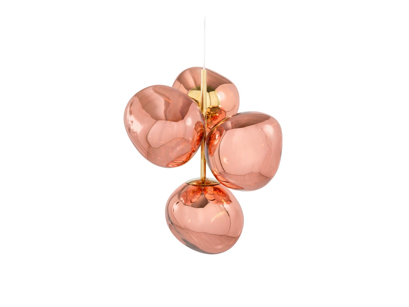 Melt Chandelier Mini Copper - Tom Dixon