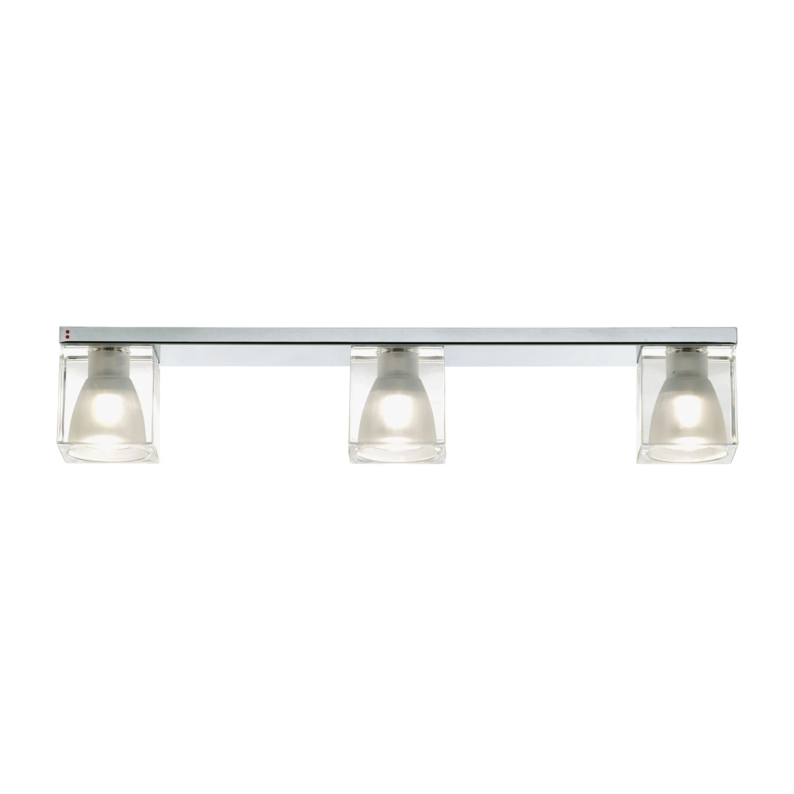Fabbian Cubetto ceiling light 3-bulb G9 clear