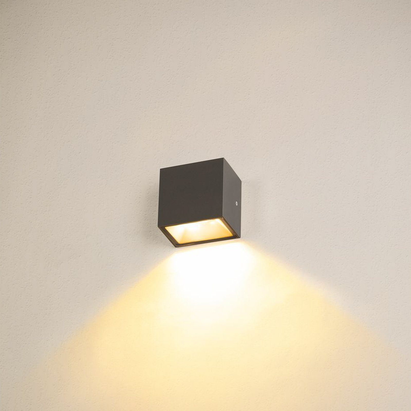 SLV Sitra Single LED-Außenwandleuchte down mit CCT