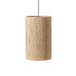 Ro hanglamp Ø 30 cm, beige textiel - Handgemaakt