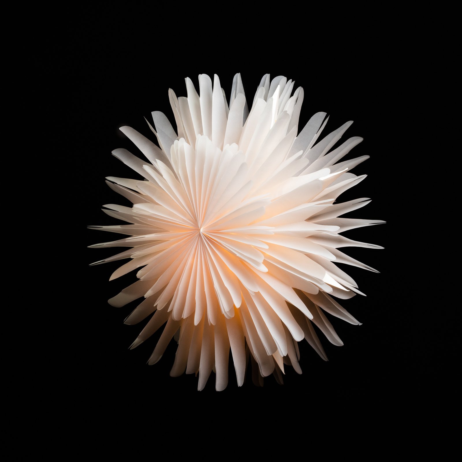 Sterntaler 2021 3D papierová hviezda Ø 45 cm biela